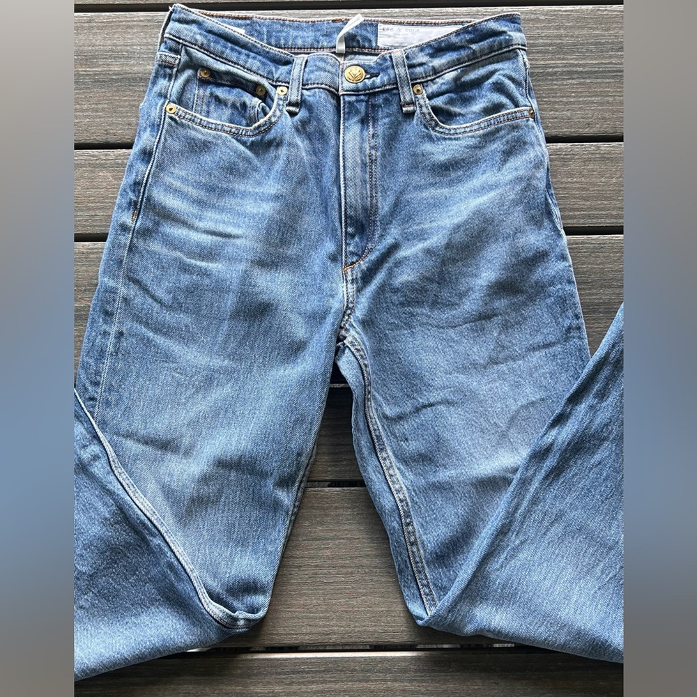 Rag & Bone Wren High Rise Slim Straight Jeans –
